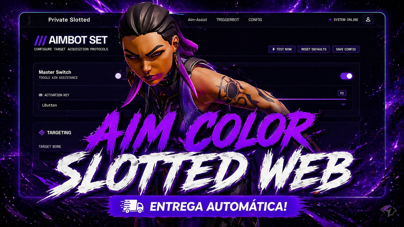 AimColor Slotted Web